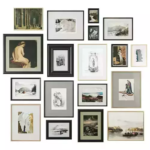 Gallery Wall 145 3D model