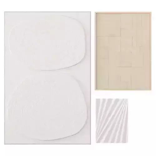 Modern Relief Artwork Set