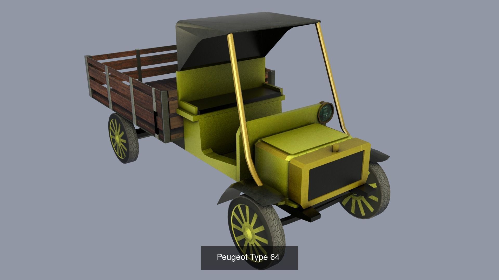 Pre-war French Vehicles Set 3D Model Collection_1
