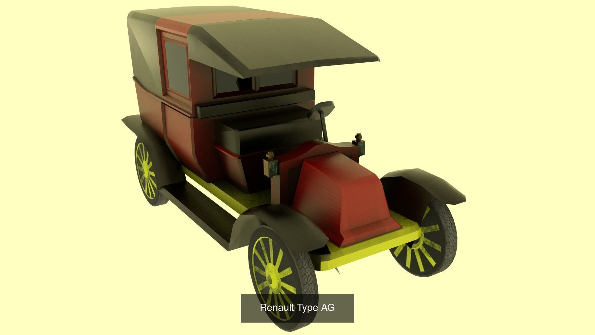 Pre-war French Vehicles Set 3D Model Collection_2