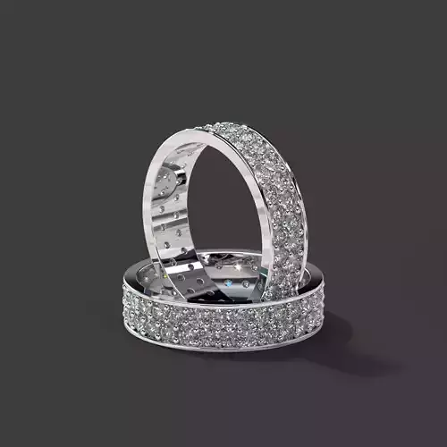Slim Brilliant ring 3D print model