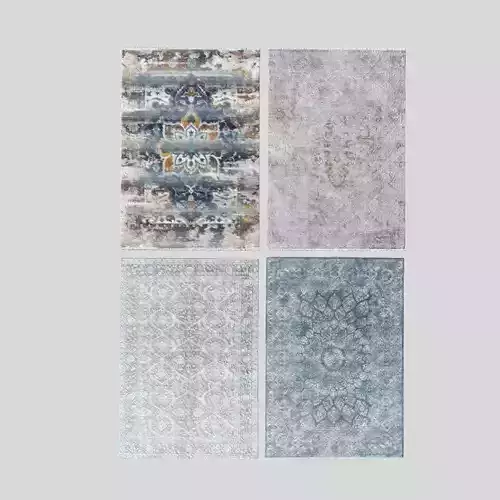 Set 4 carpet benuta teppich blou