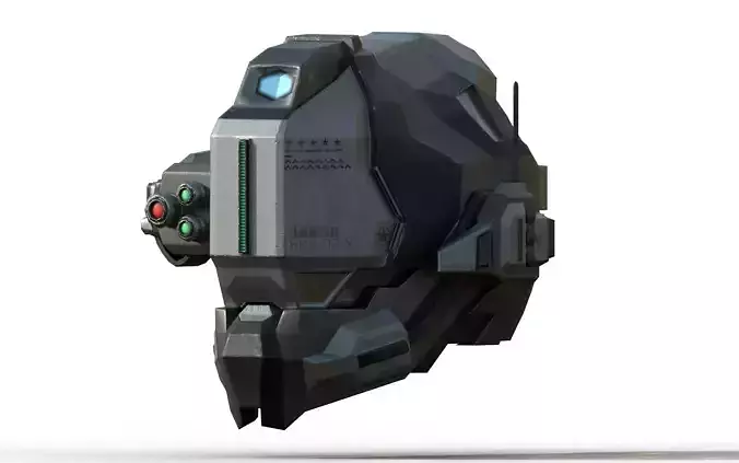 Sci-Fi helmet 3D model