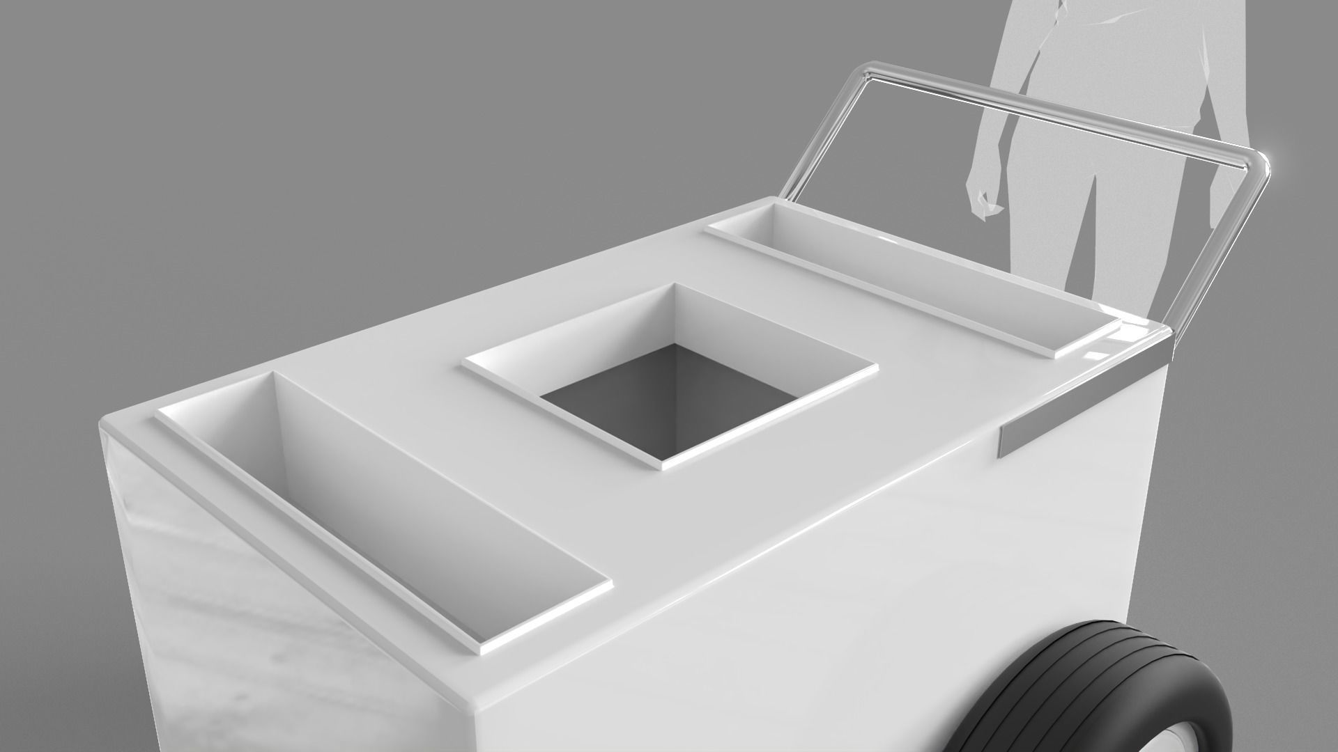 Ice Cream Popsicle Cart 3D model_2