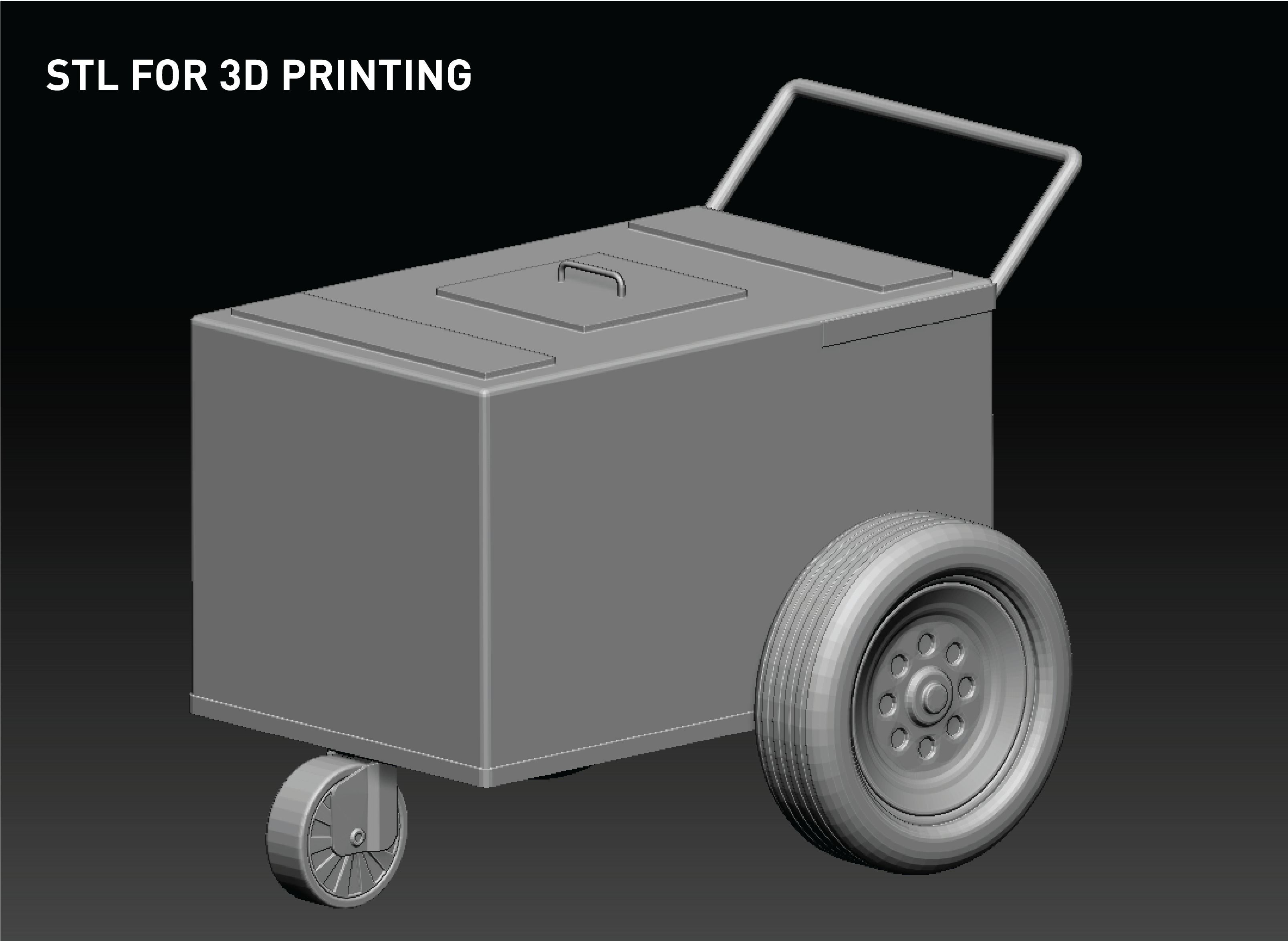 Ice Cream Popsicle Cart 3D model_14