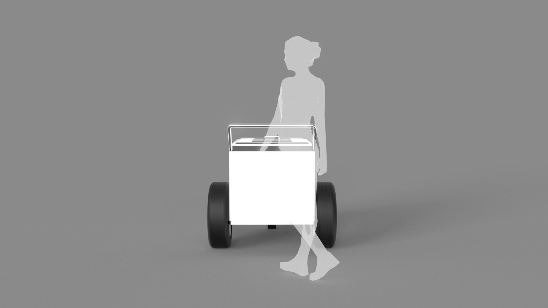 Ice Cream Popsicle Cart 3D model_5