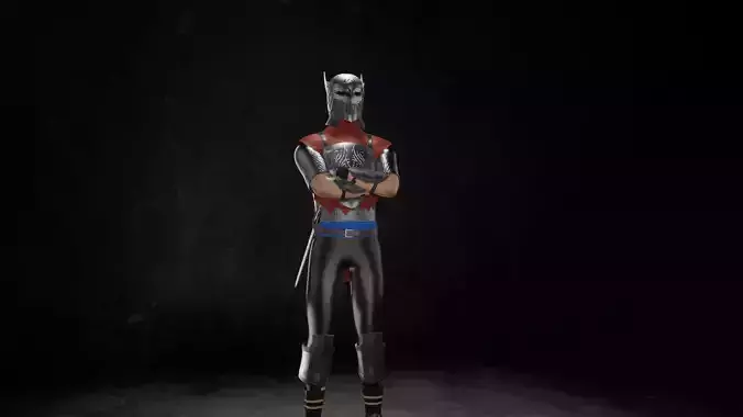 City Guard Low-Poly Game Model