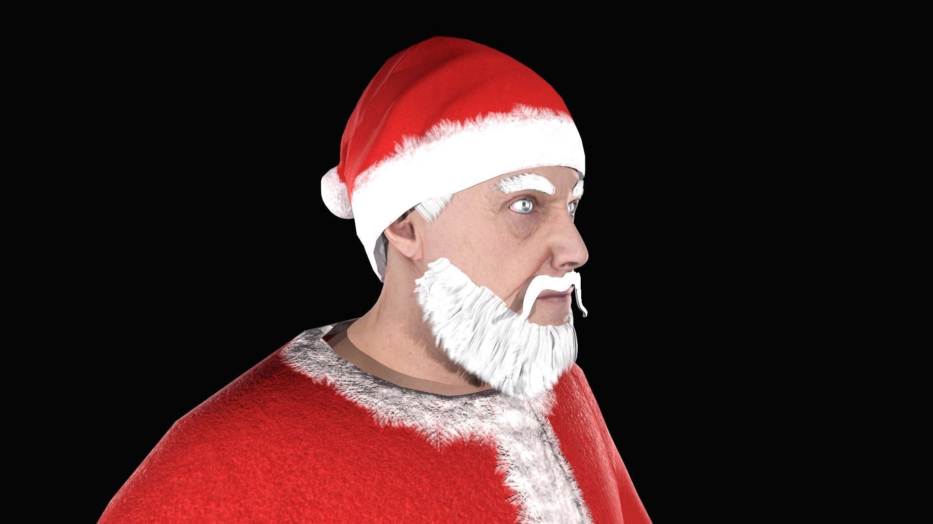 Santa Claus Low-poly 3D model_11