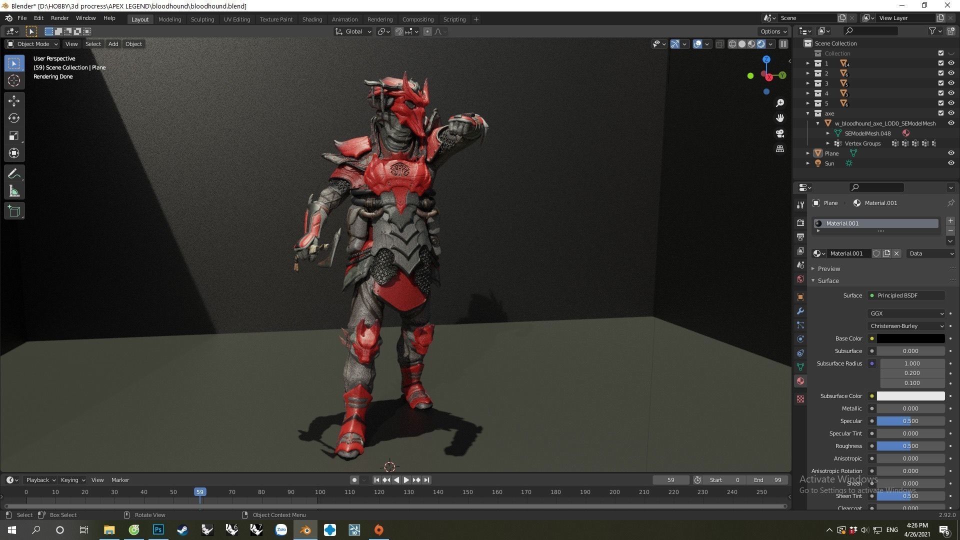 APEX LEGENDS Bloodhound The Intimidator Legendary Skin 3D print 3D print model_3