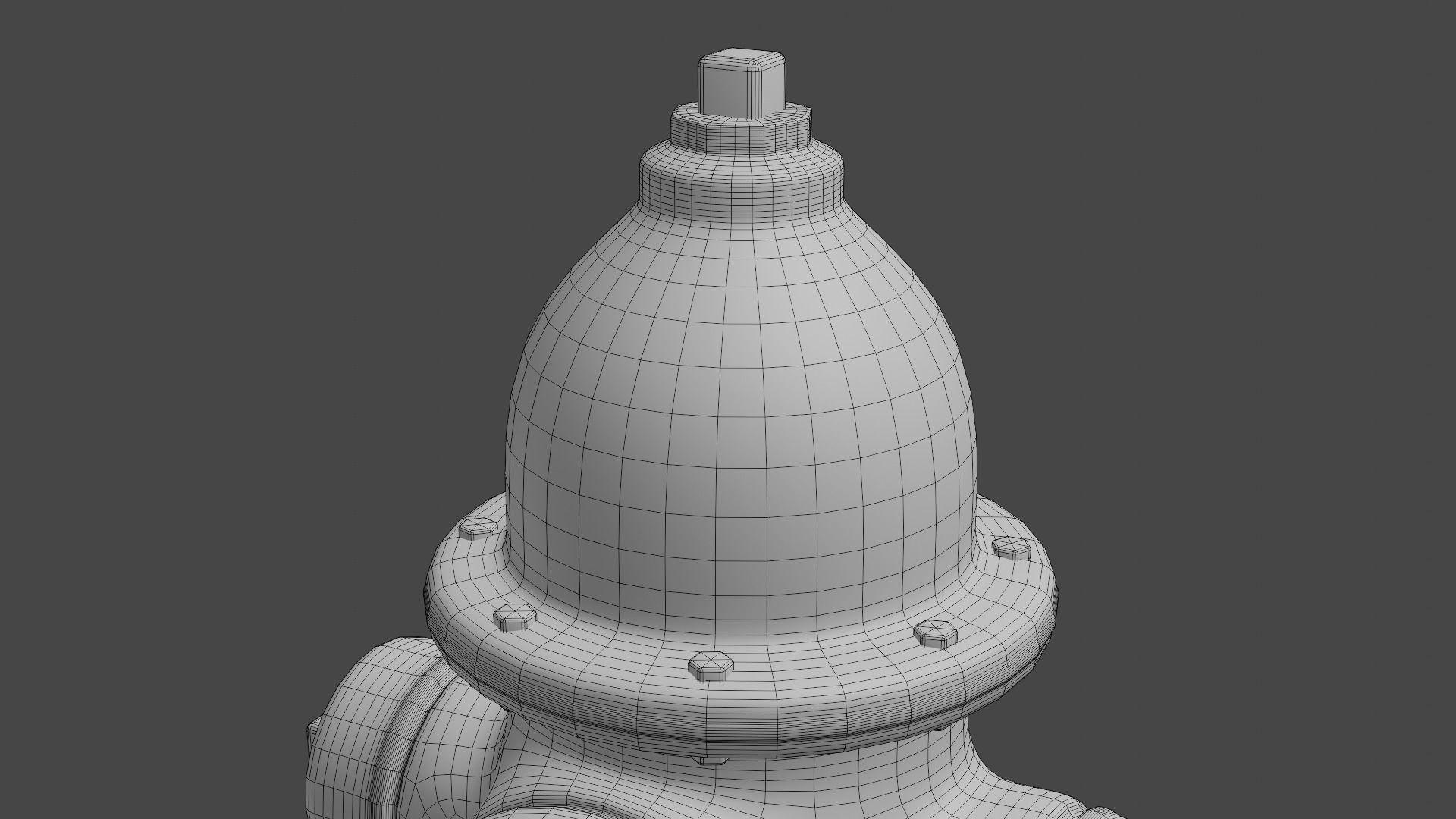 Fire Hydrant High Detail Low-poly 3D model_23