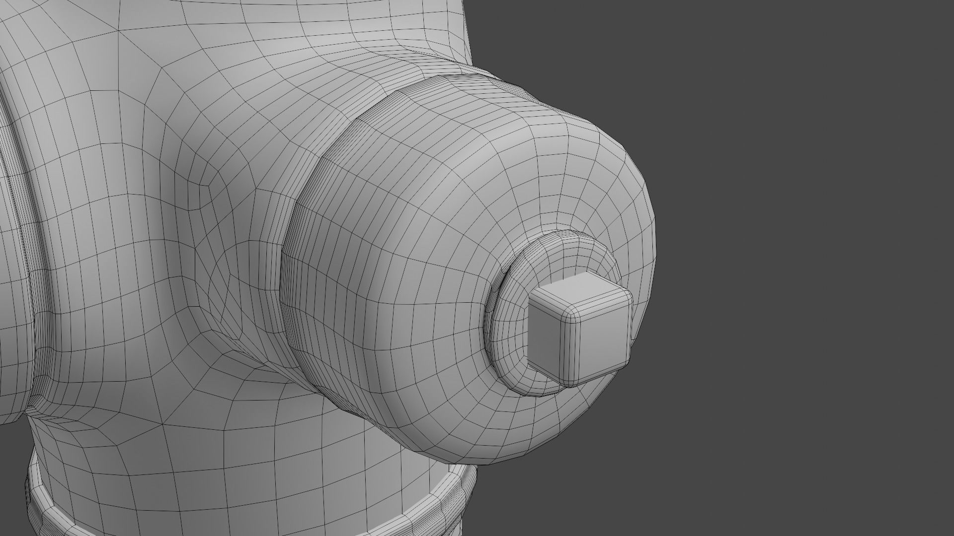 Fire Hydrant High Detail Low-poly 3D model_27