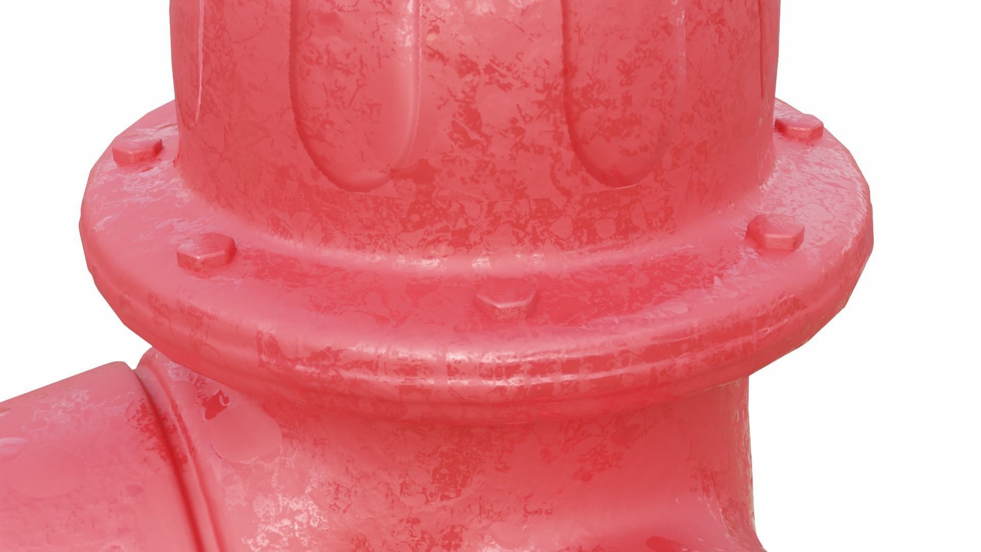 Fire Hydrant High Detail Low-poly 3D model_17