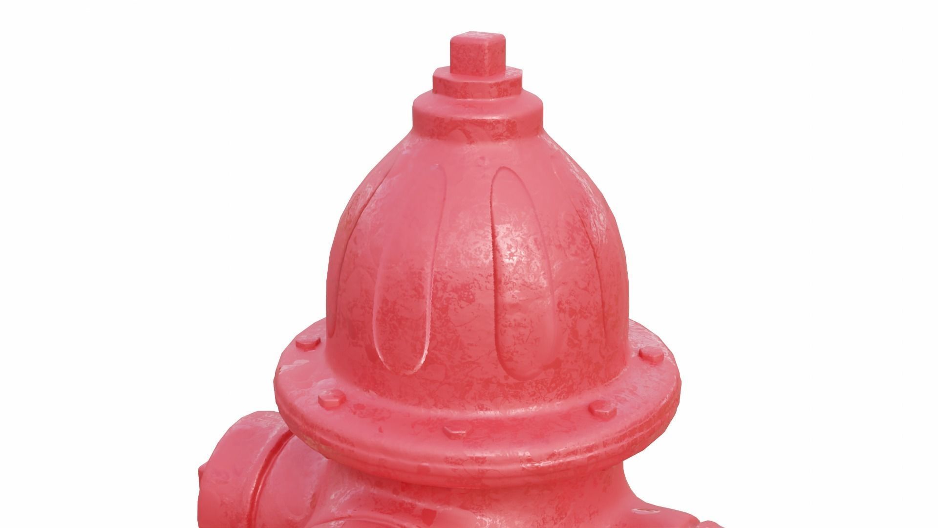 Fire Hydrant High Detail Low-poly 3D model_14