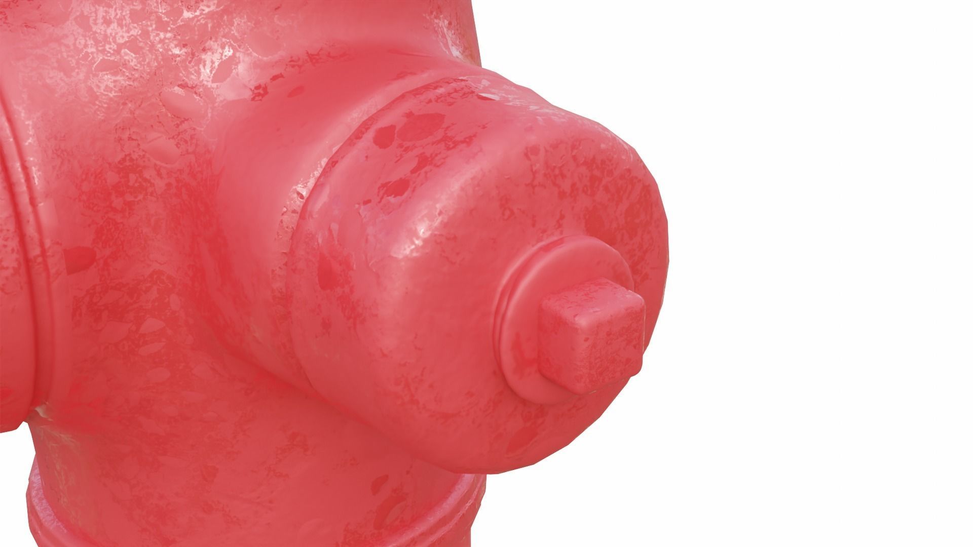 Fire Hydrant High Detail Low-poly 3D model_18