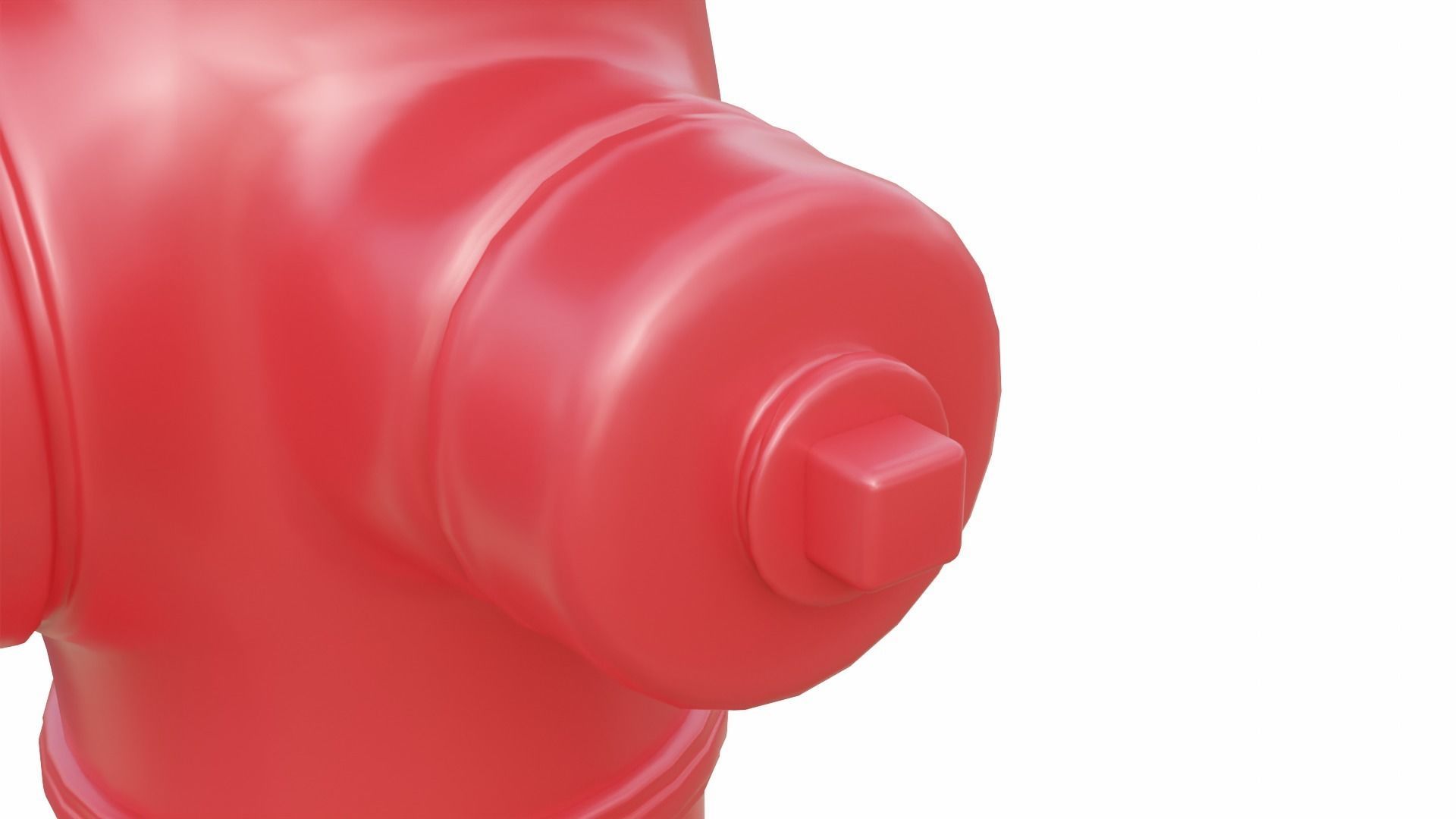 Fire Hydrant High Detail Low-poly 3D model_9