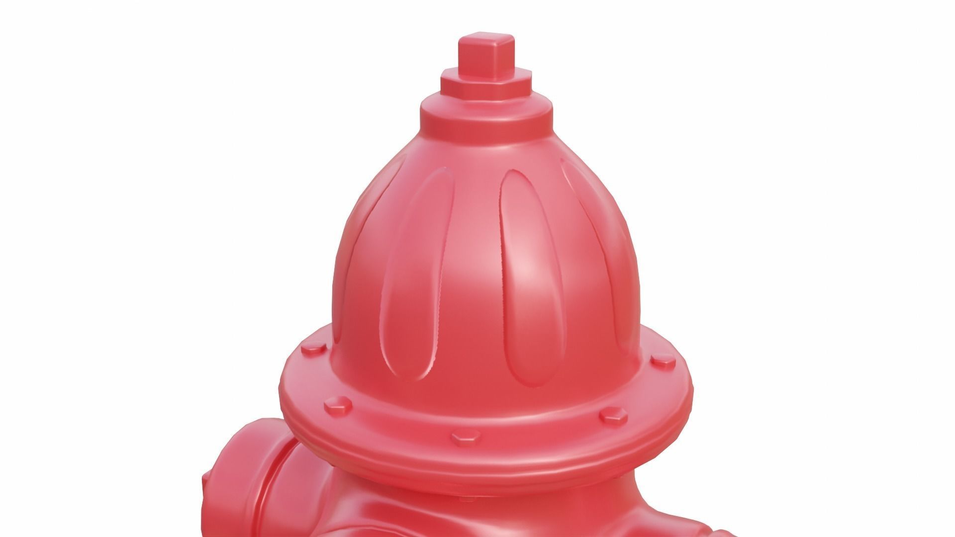Fire Hydrant High Detail Low-poly 3D model_5