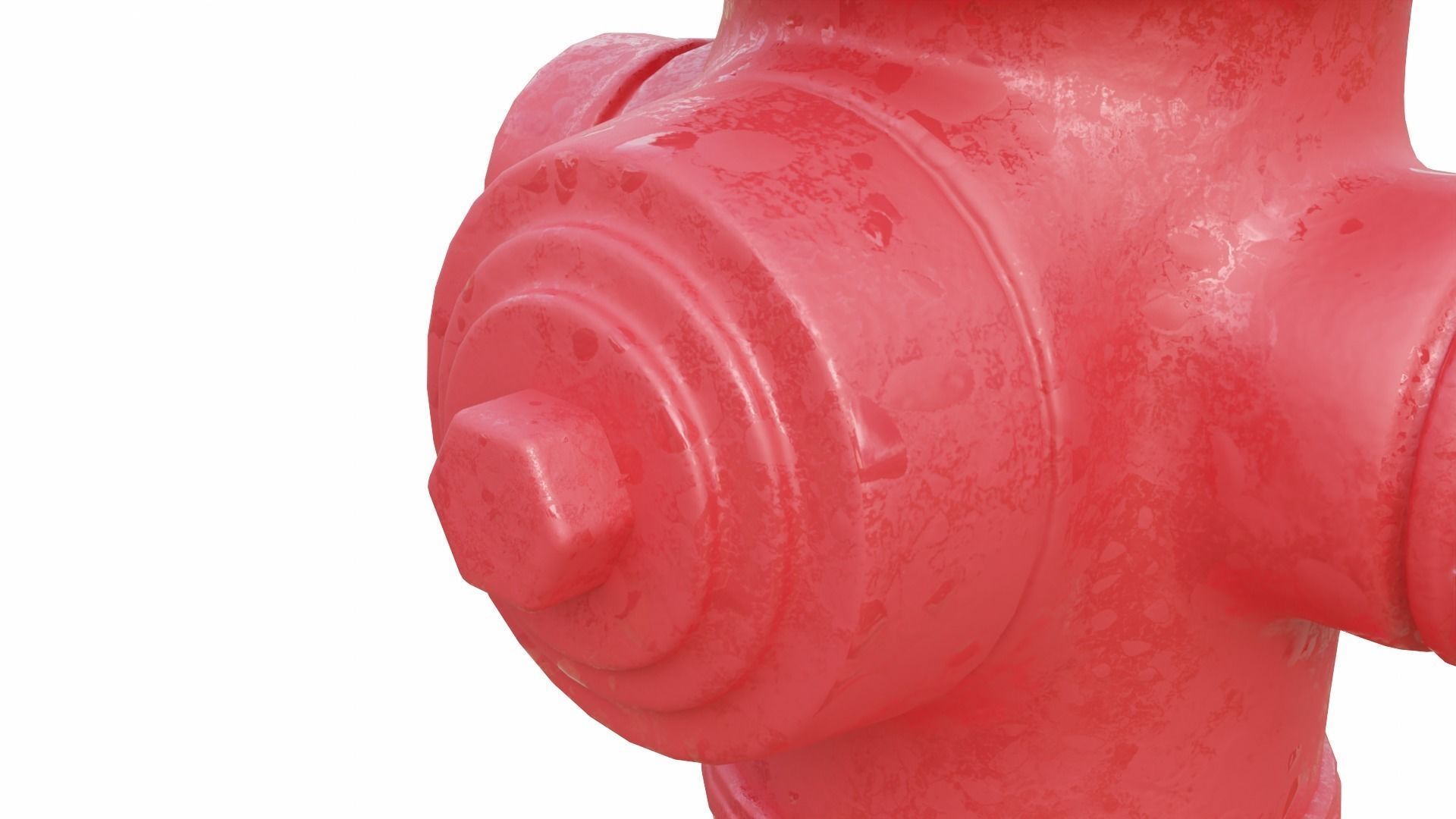 Fire Hydrant High Detail Low-poly 3D model_19