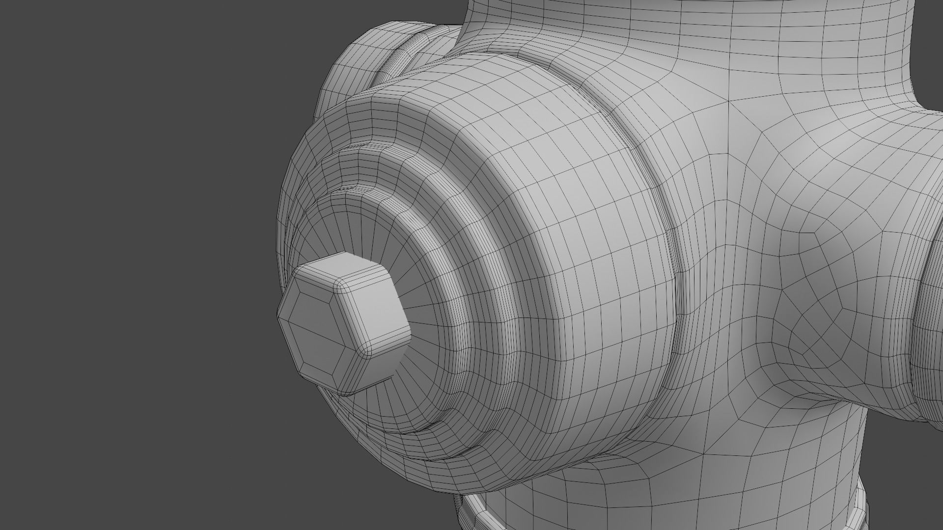 Fire Hydrant High Detail Low-poly 3D model_28