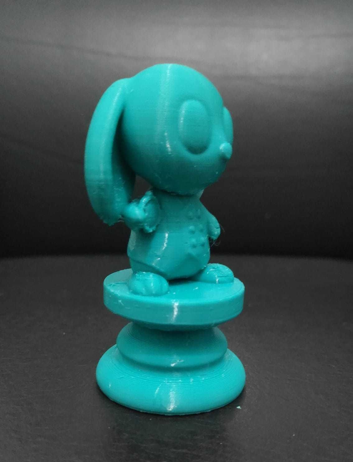 Alice Chess - Side A - White Rabbit - Pawn 3D print model_8