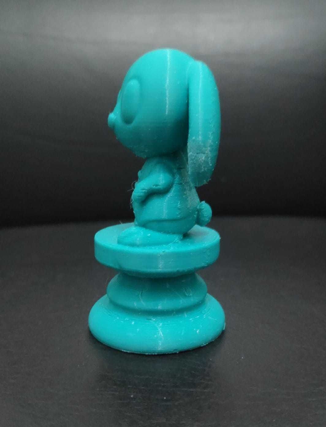 Alice Chess - Side A - White Rabbit - Pawn 3D print model_5