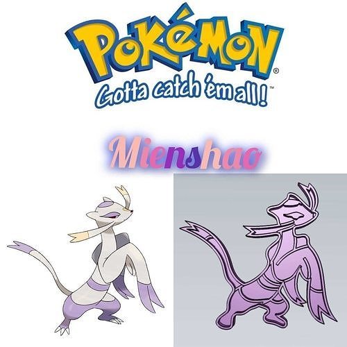 Amazing Pokemon Mienshao Cookie Cutter Stamp Cake Decorating  3D model