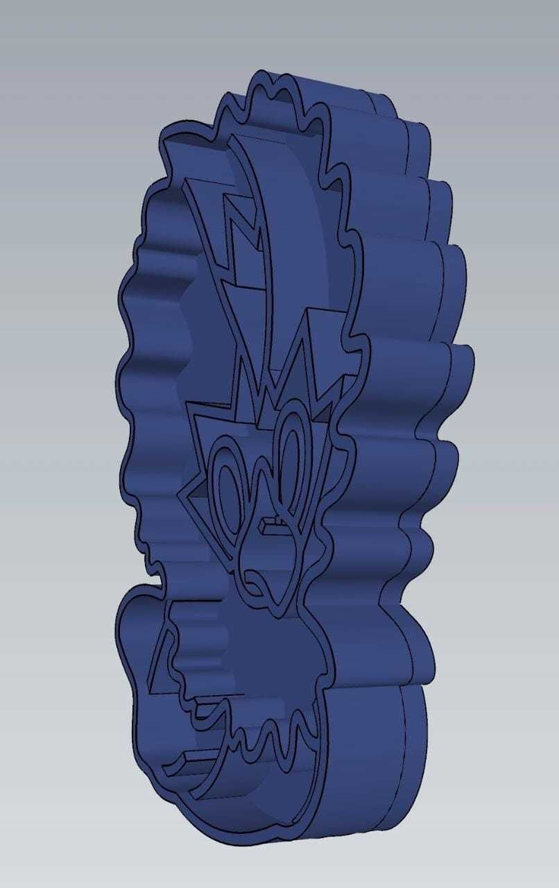 Amazing Pokemon Rufflet Cookie Cutter Stamp Cake Decorating  3D model_2