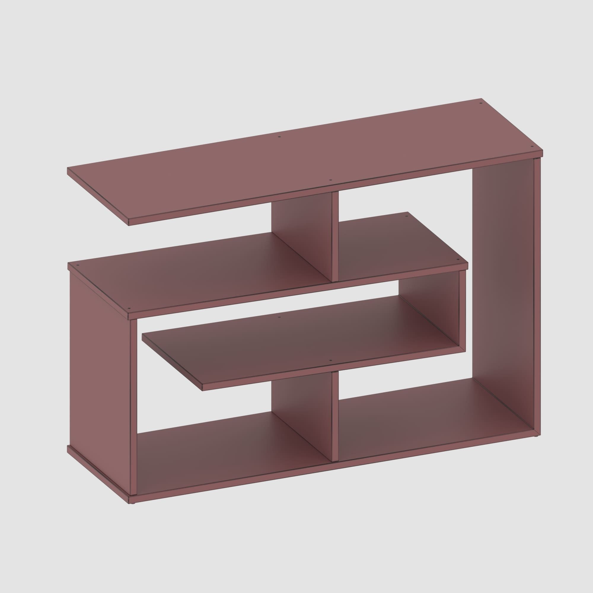 Shelf collection in loft and classic style  3D model_55