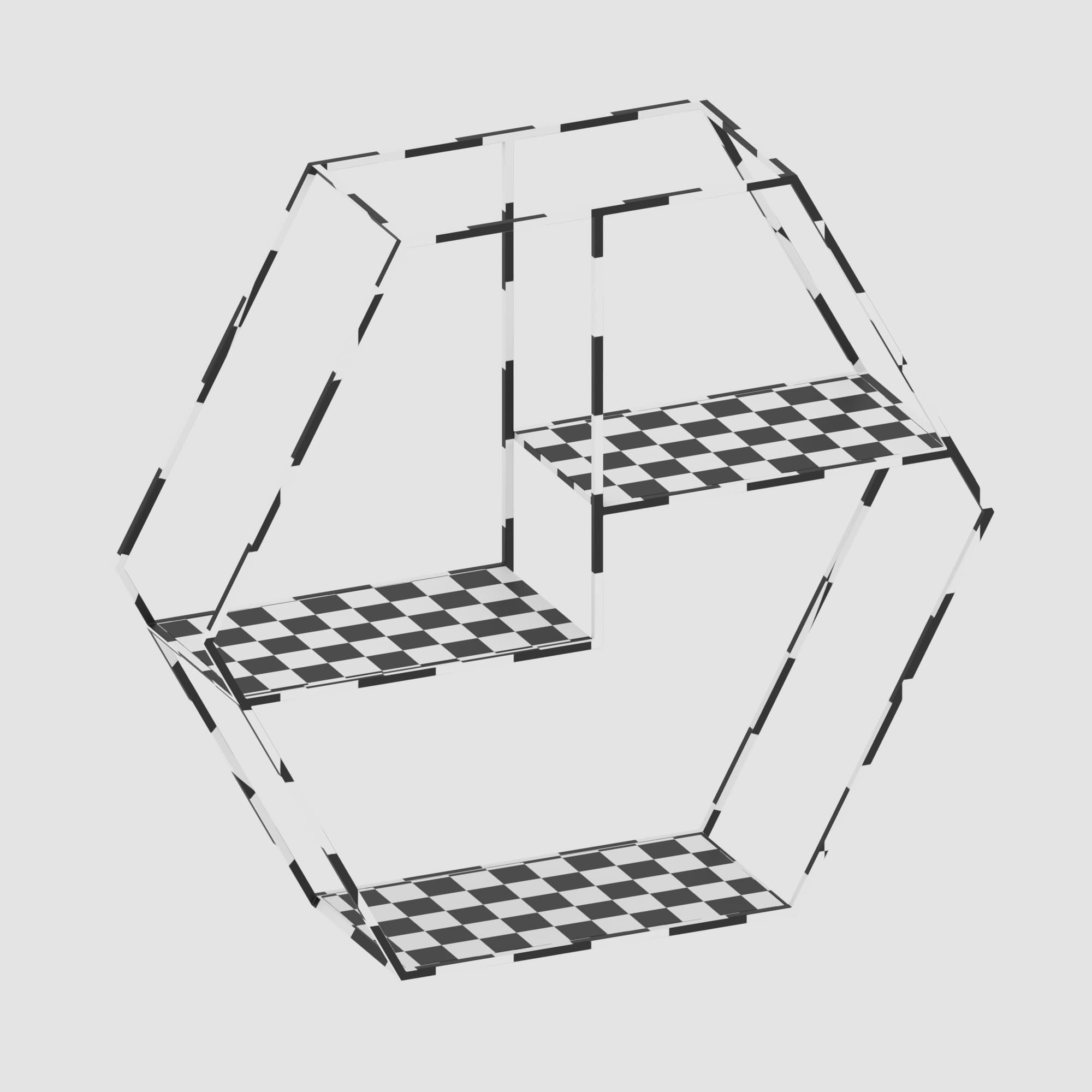 Shelf collection in loft and classic style  3D model_35