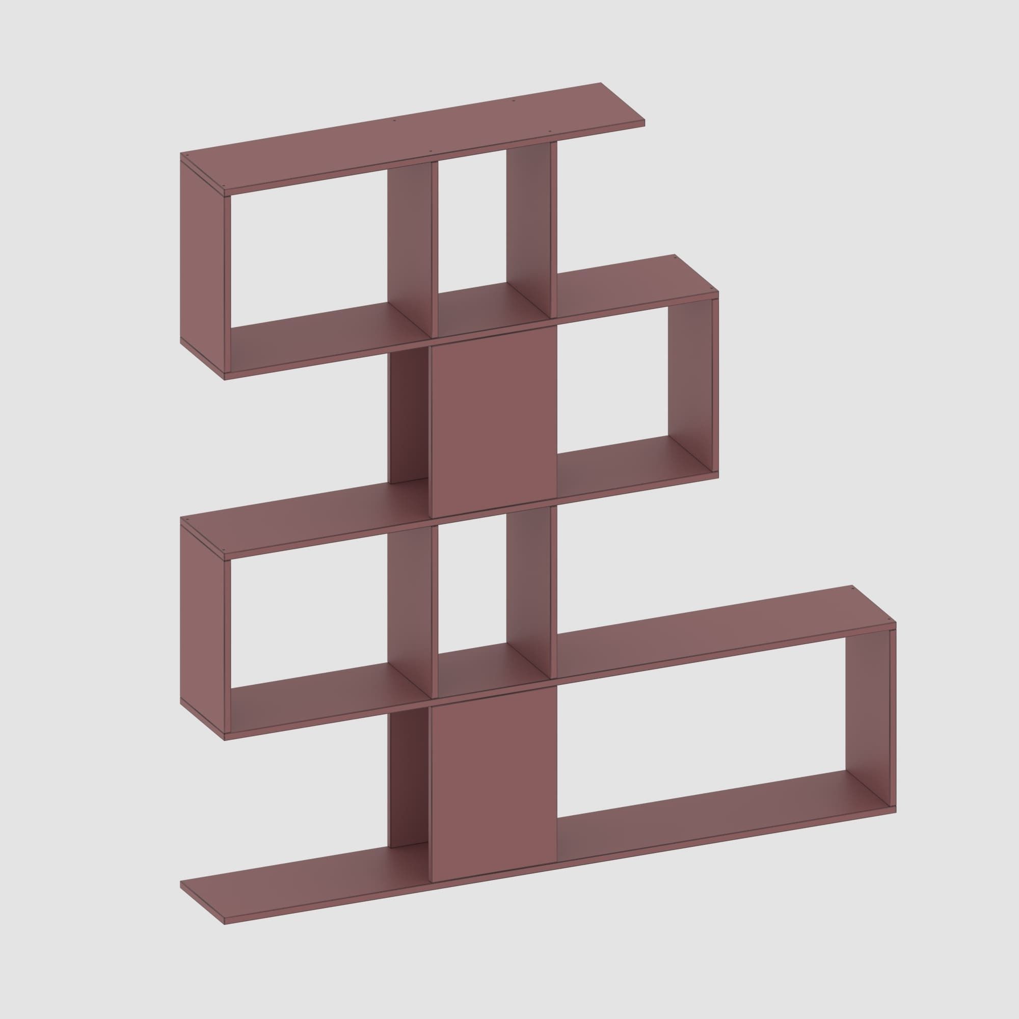 Shelf collection in loft and classic style  3D model_46