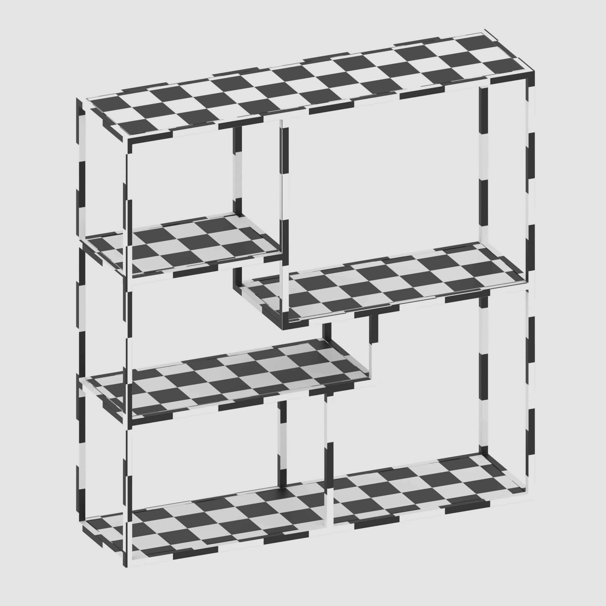 Shelf collection in loft and classic style  3D model_17