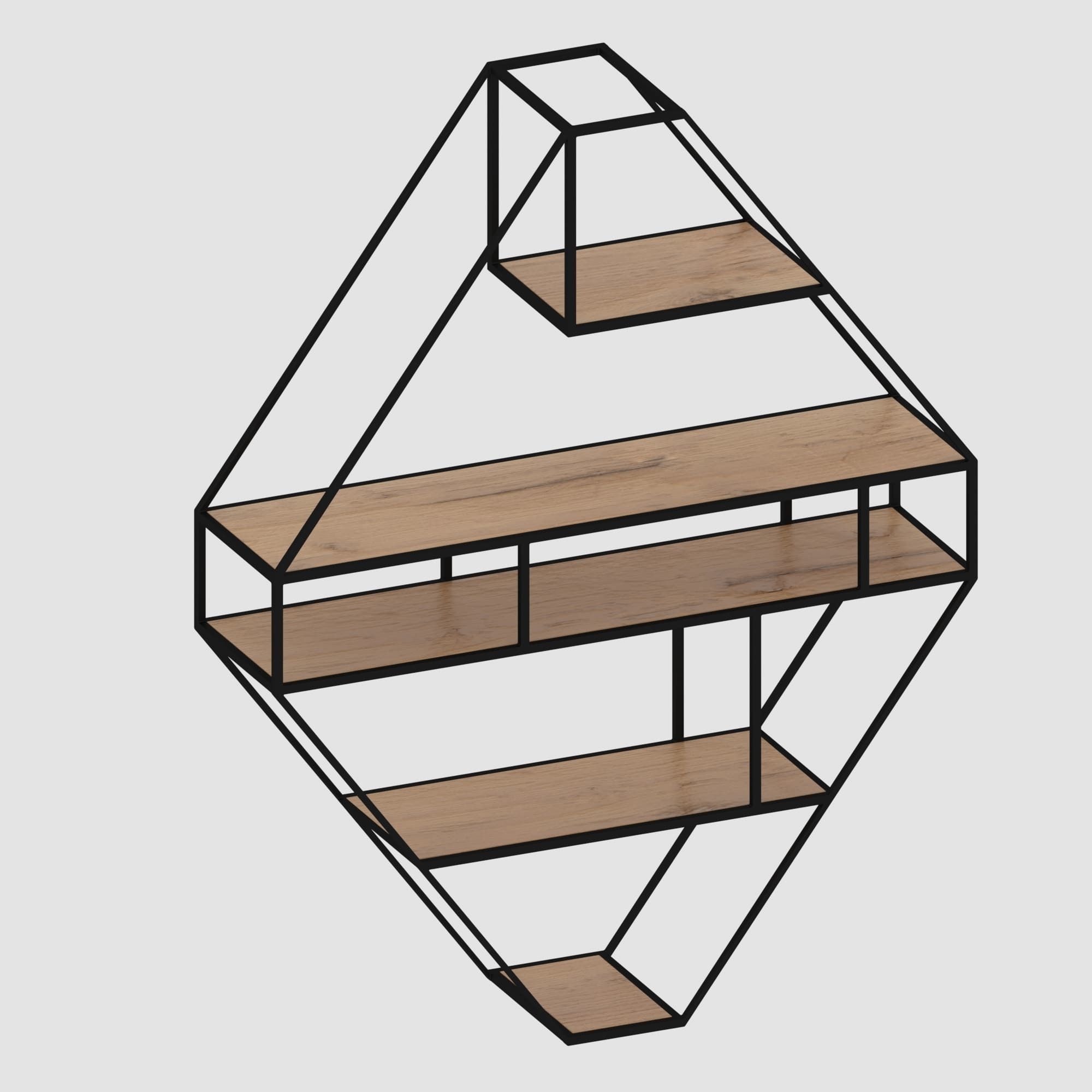 Shelf collection in loft and classic style  3D model_69