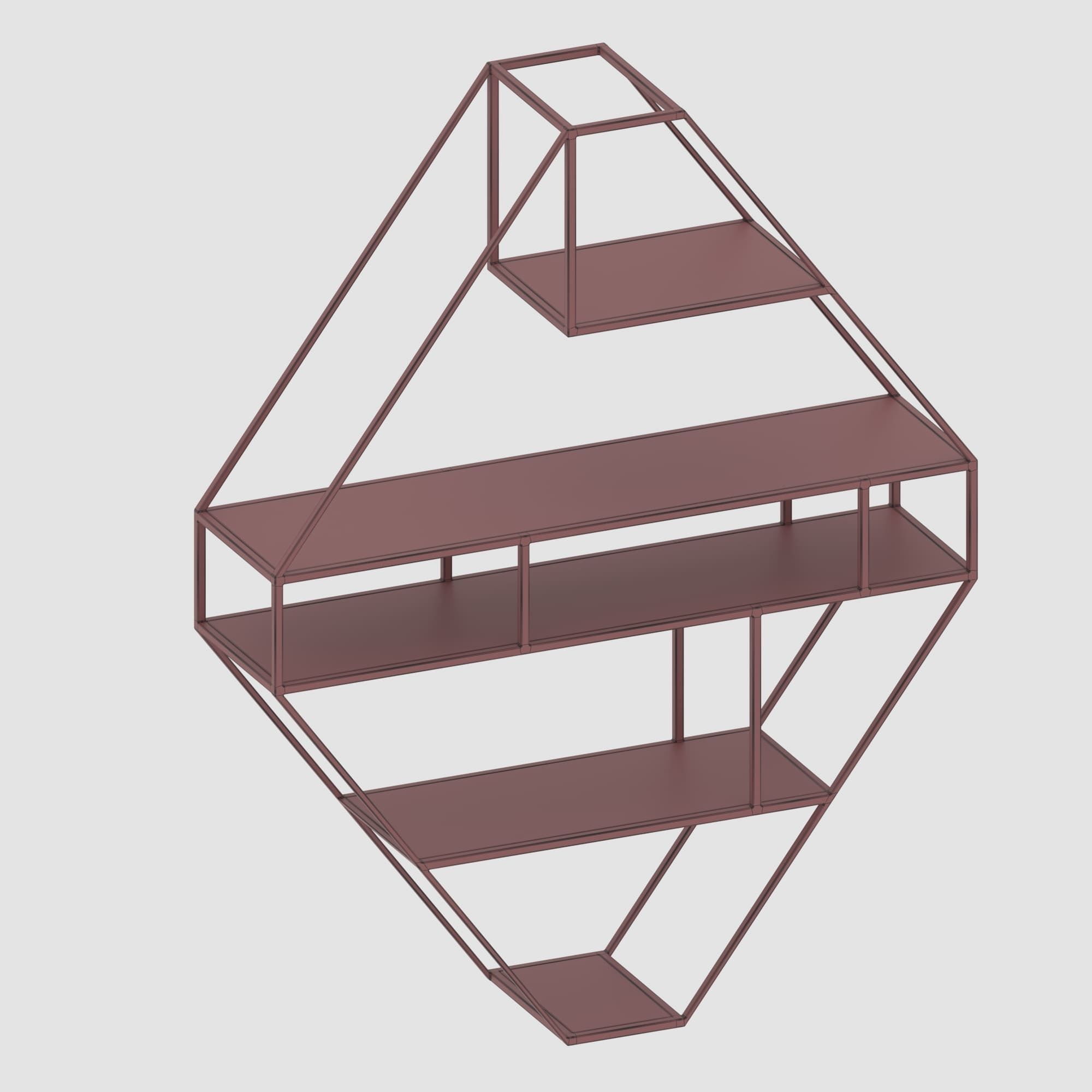 Shelf collection in loft and classic style  3D model_70