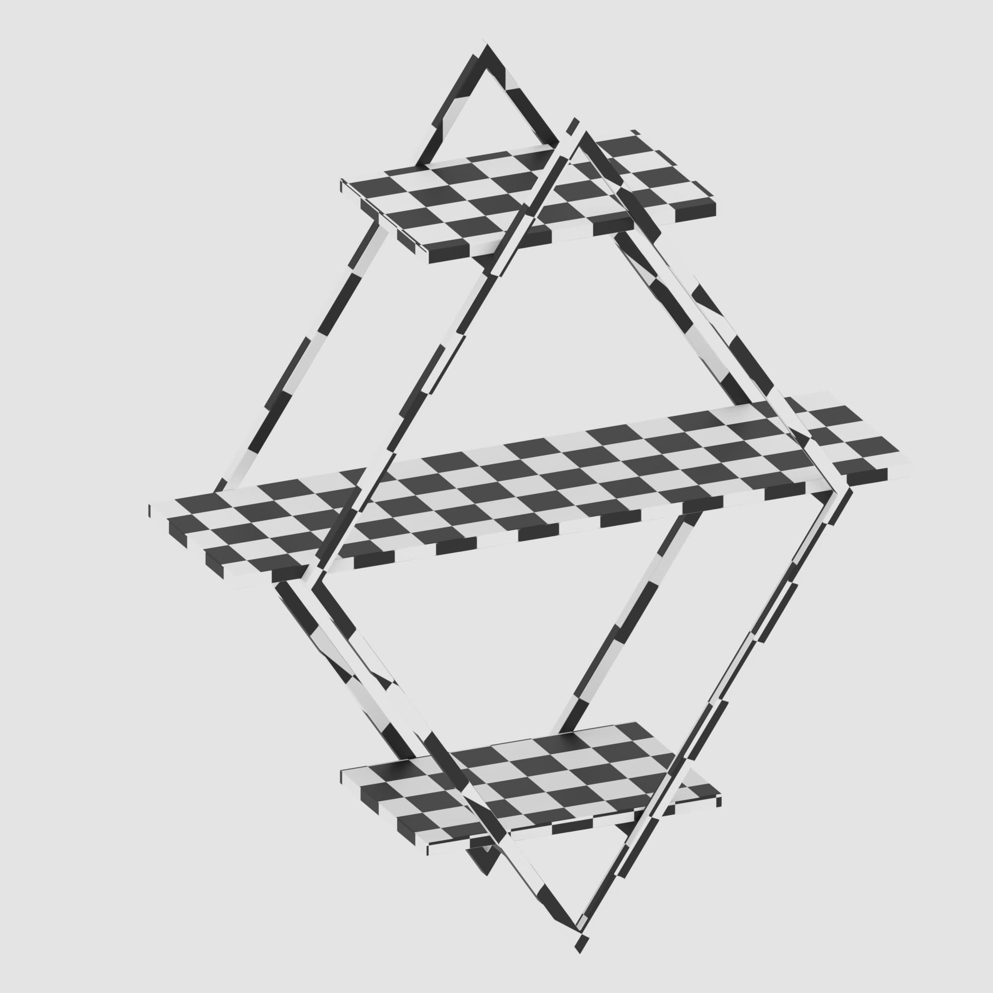 Shelf collection in loft and classic style  3D model_68