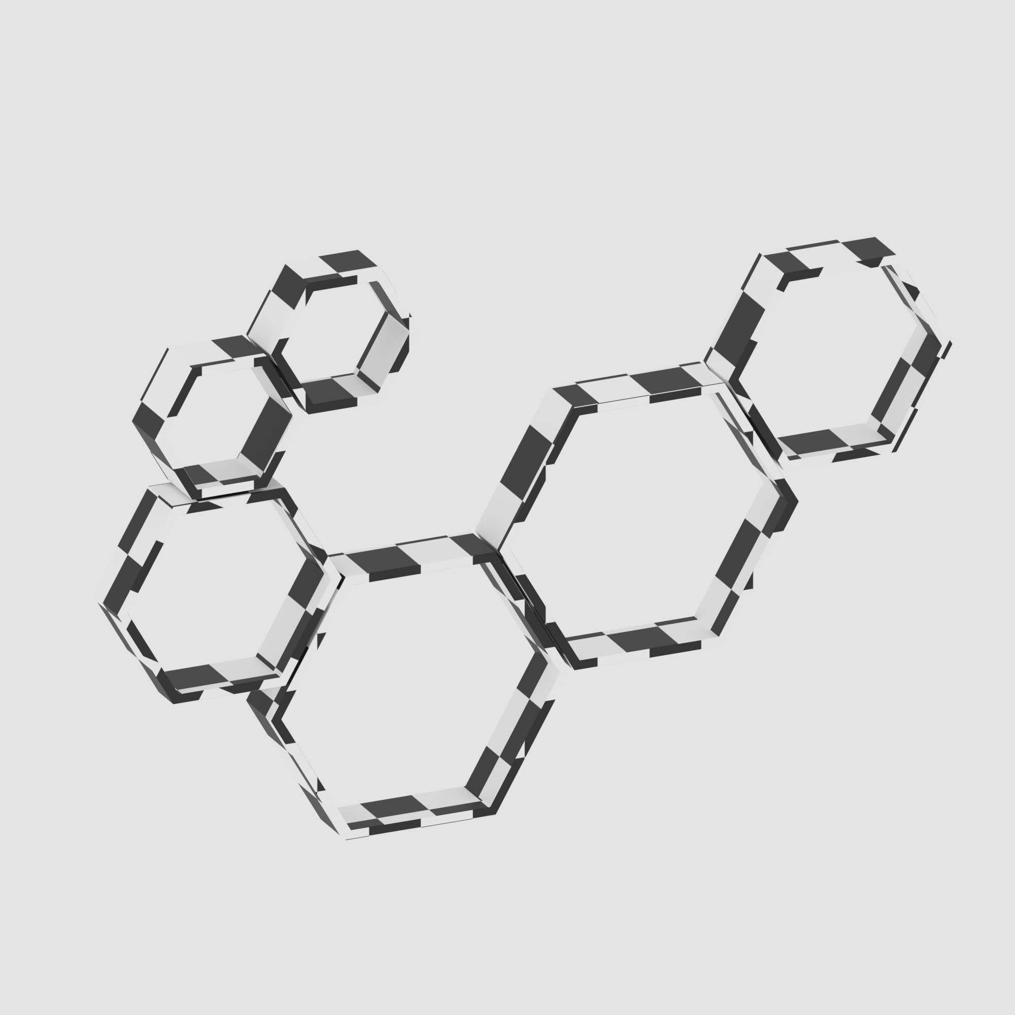 Shelf collection in loft and classic style  3D model_38