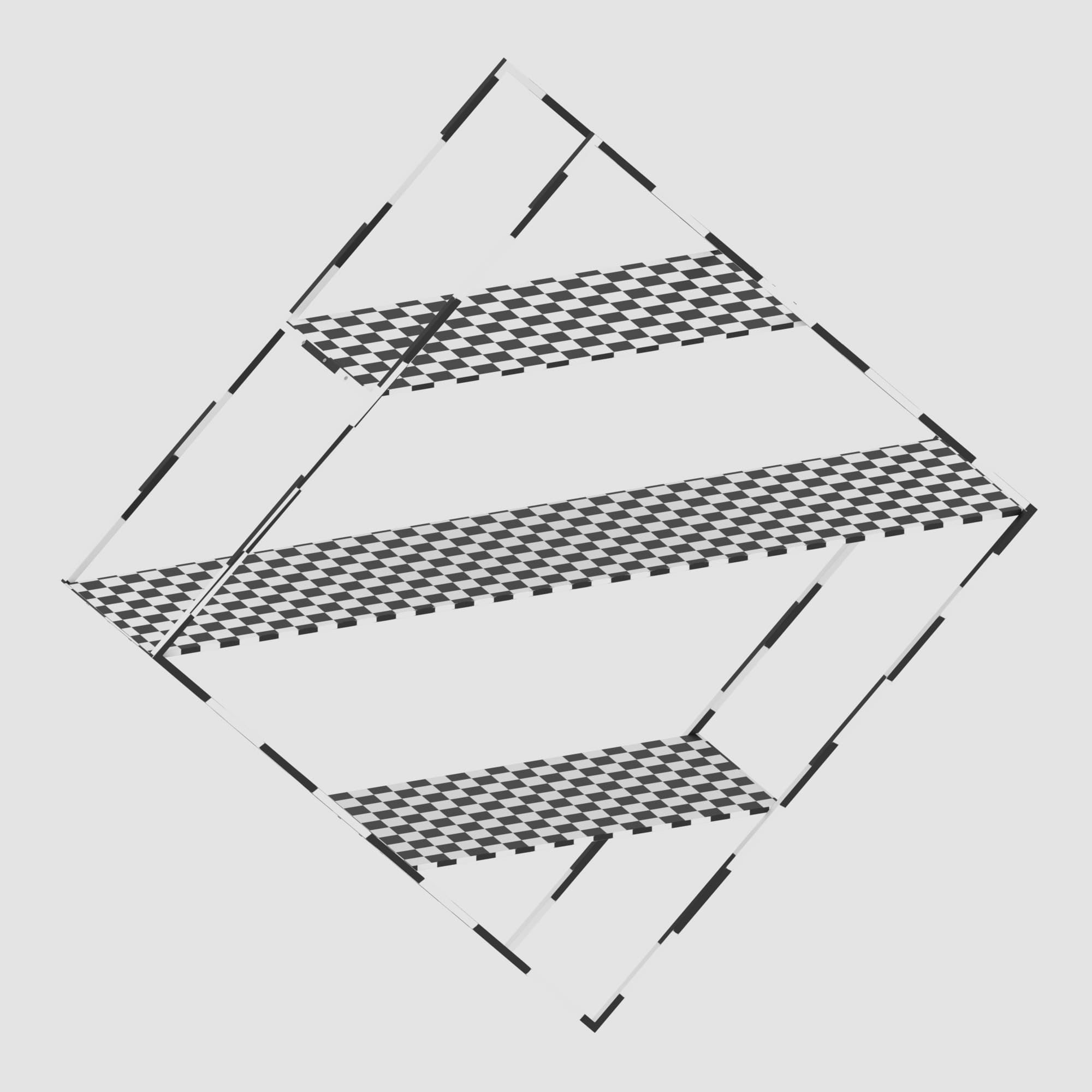 Shelf collection in loft and classic style  3D model_65