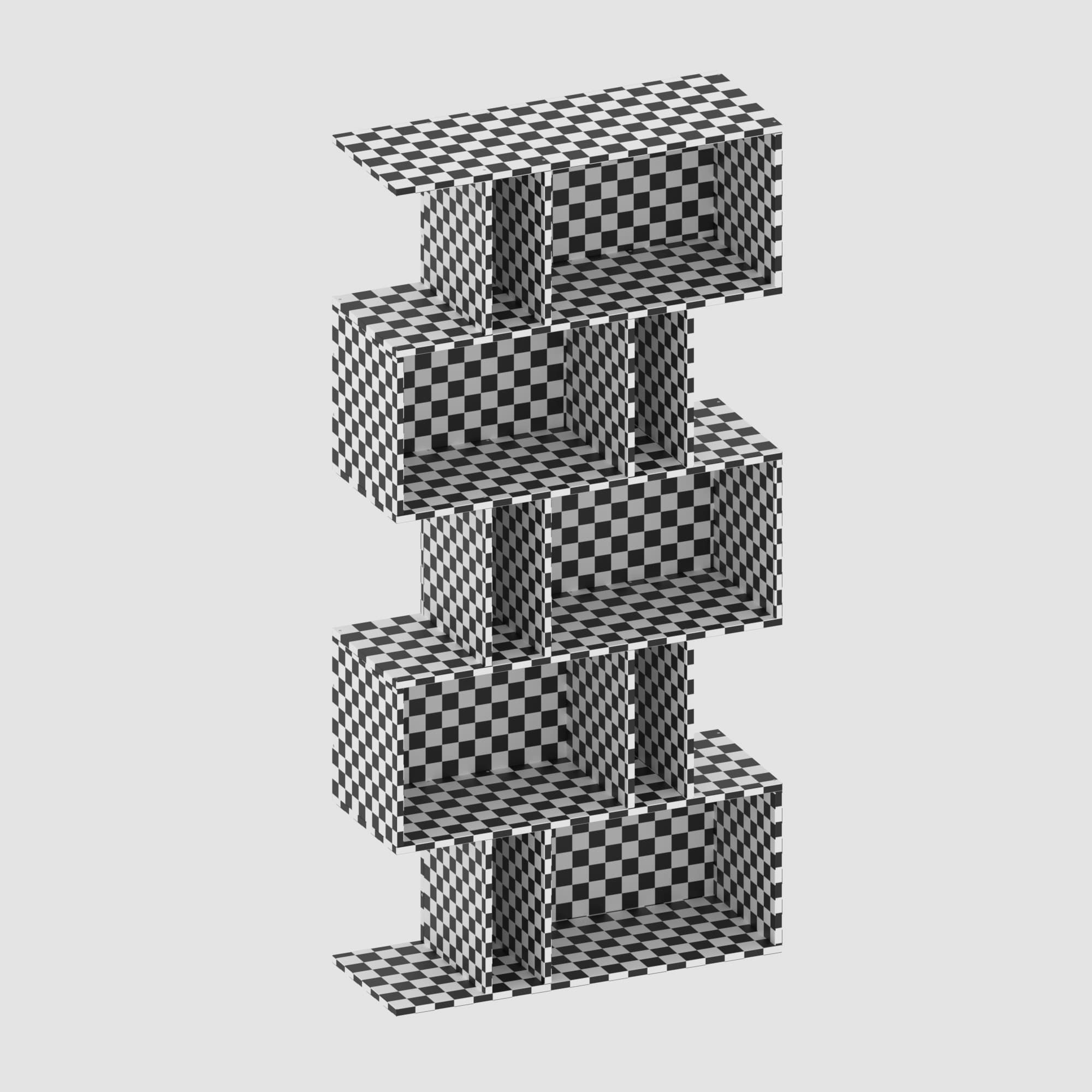 Shelf collection in loft and classic style  3D model_44