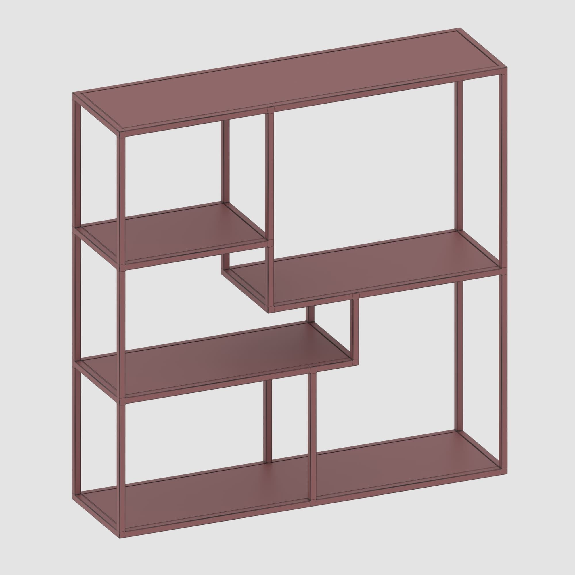 Shelf collection in loft and classic style  3D model_16