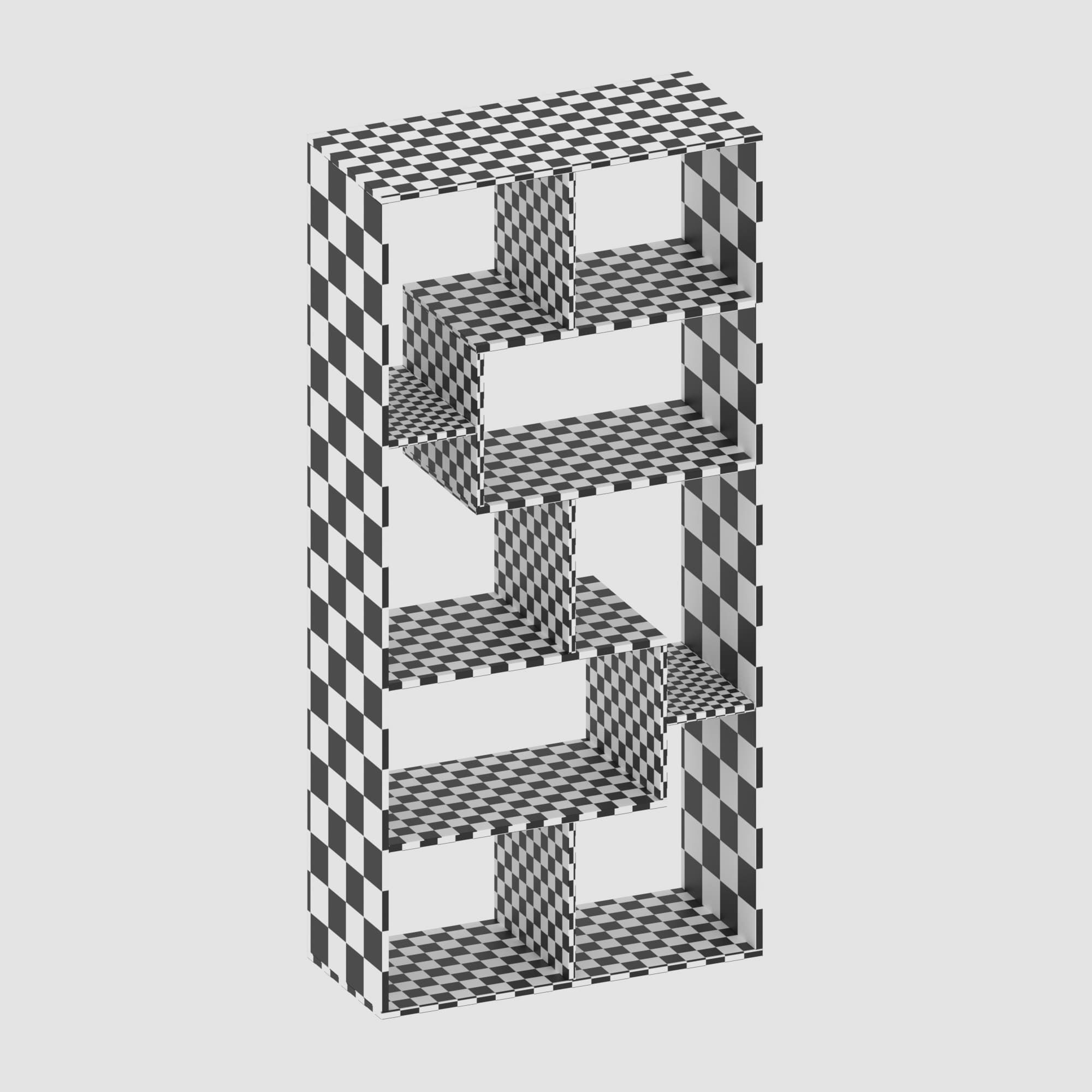 Shelf collection in loft and classic style  3D model_50