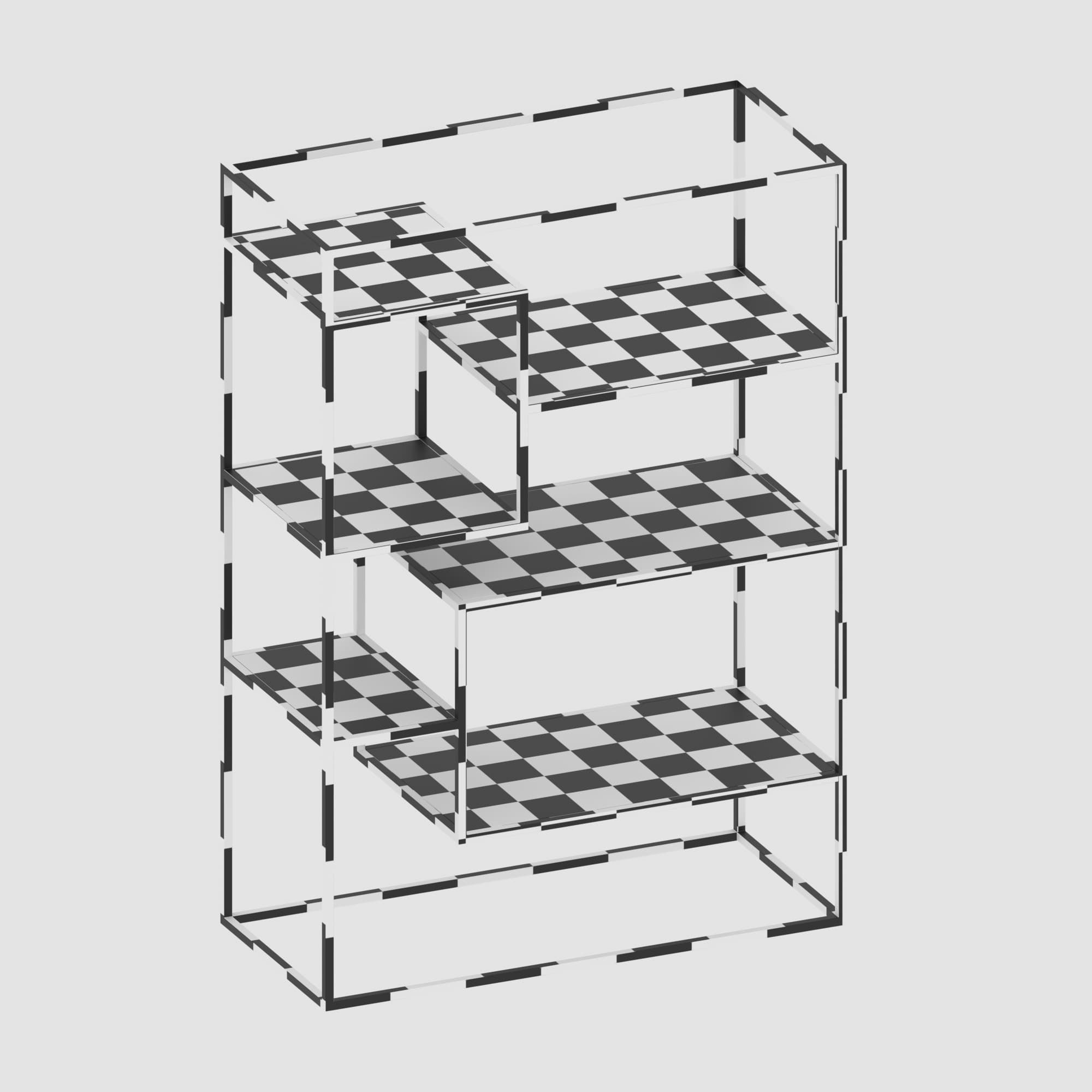 Shelf collection in loft and classic style  3D model_20