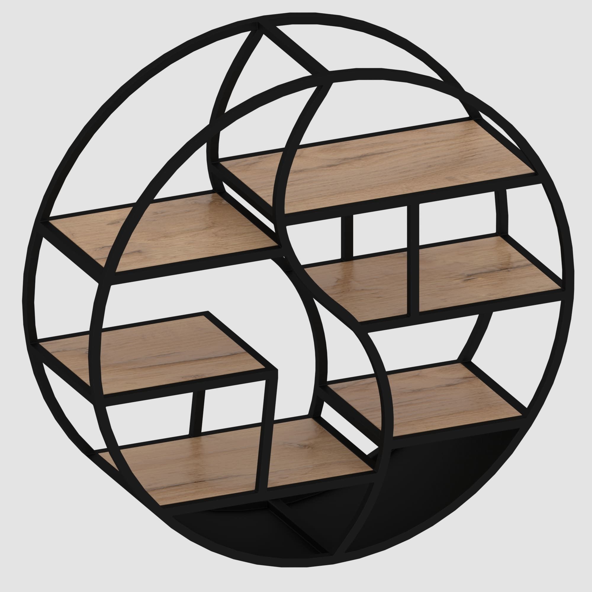 Shelf collection in loft and classic style  3D model_78