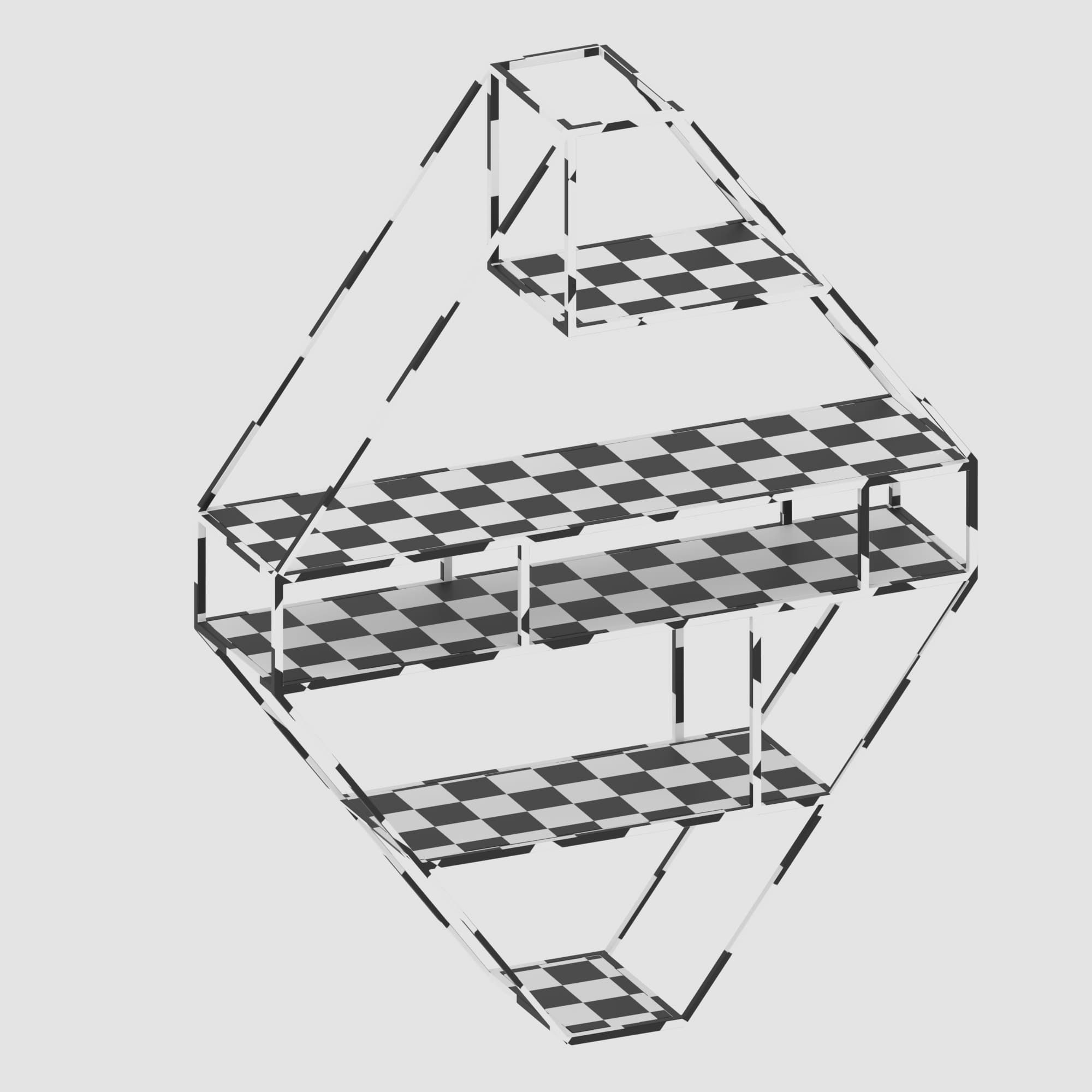 Shelf collection in loft and classic style  3D model_71