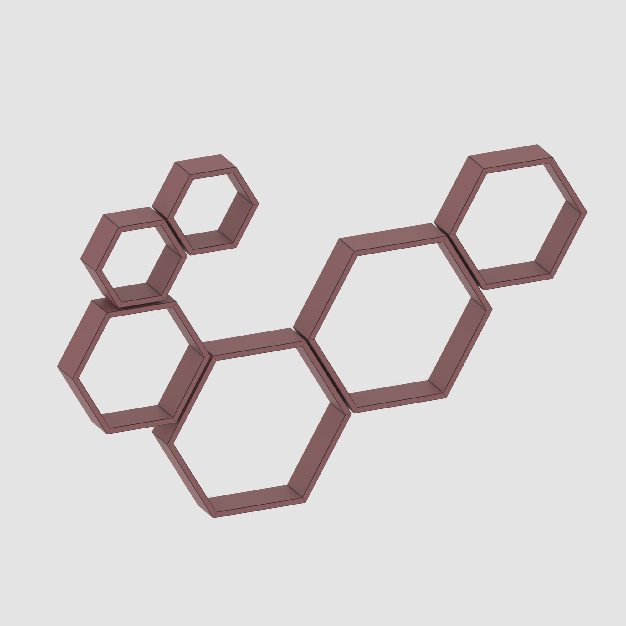 Shelf collection in loft and classic style  3D model_37