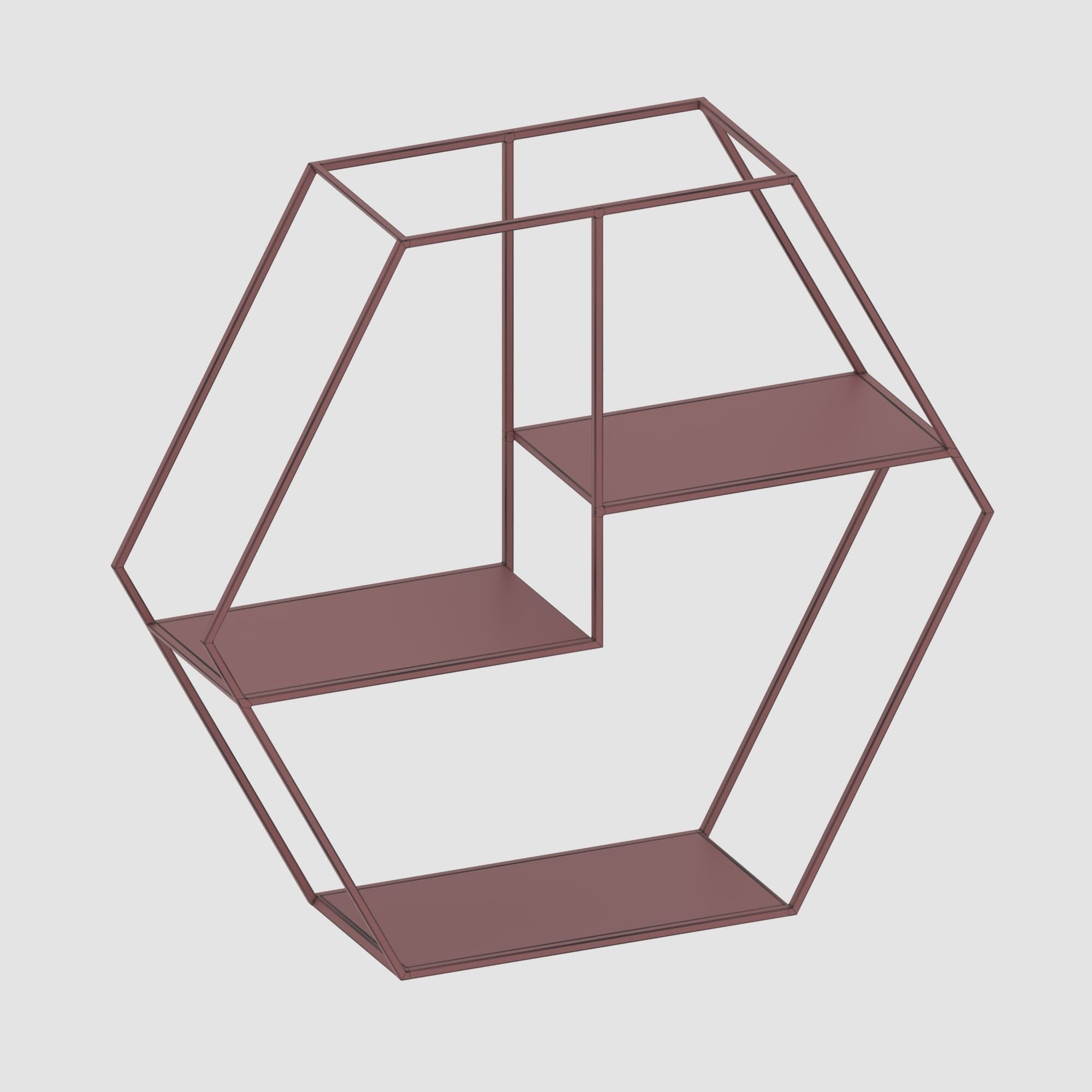 Shelf collection in loft and classic style  3D model_34