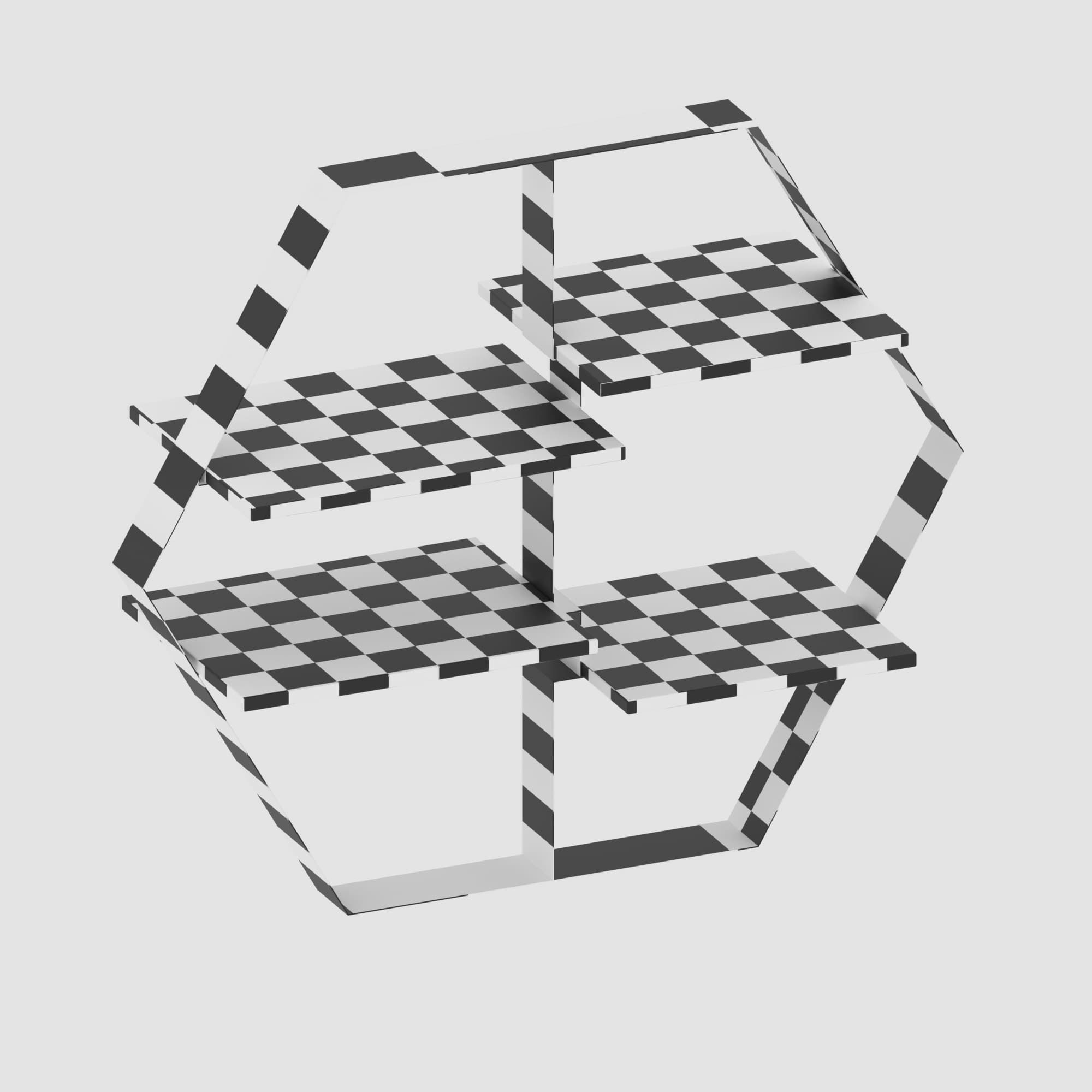 Shelf collection in loft and classic style  3D model_62