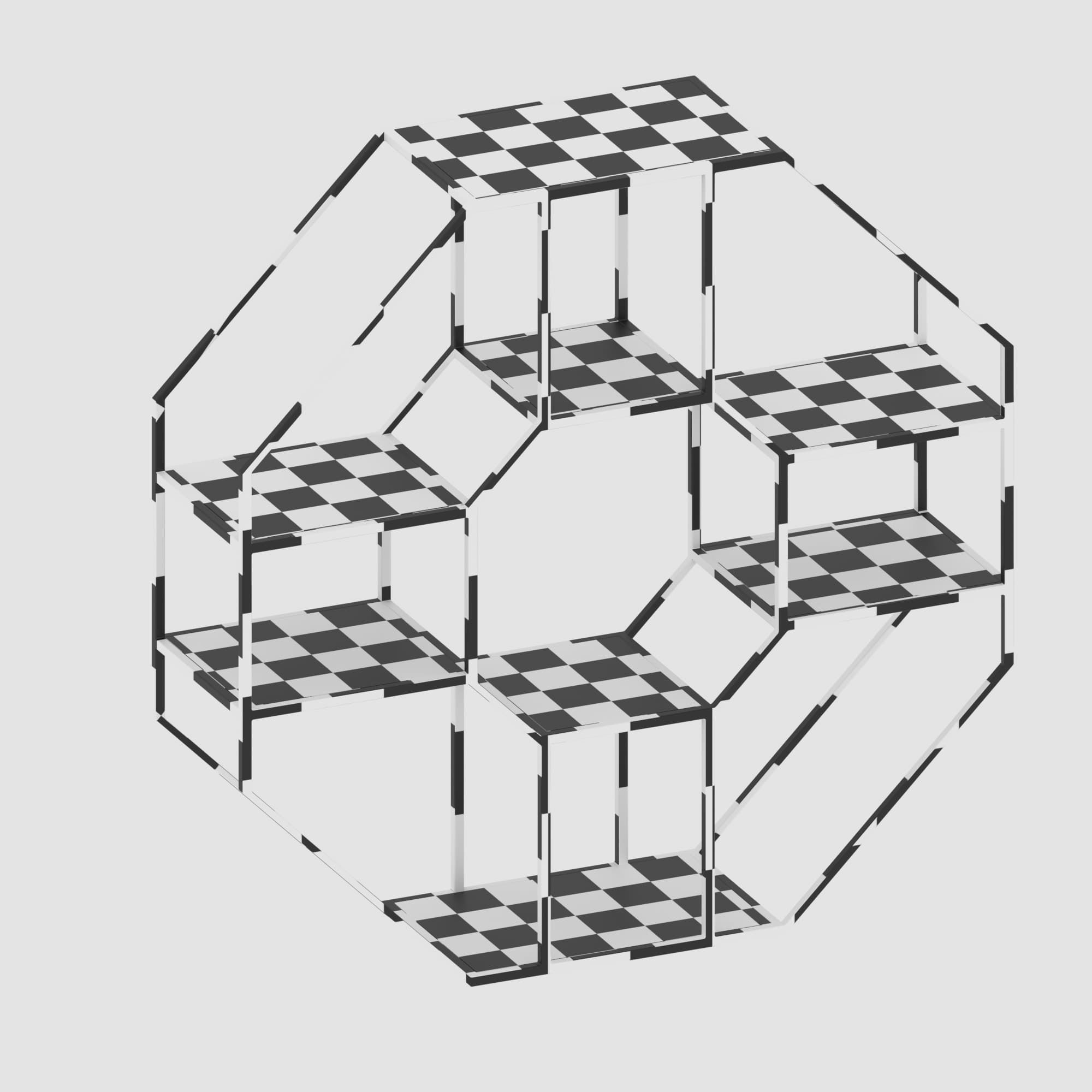 Shelf collection in loft and classic style  3D model_77