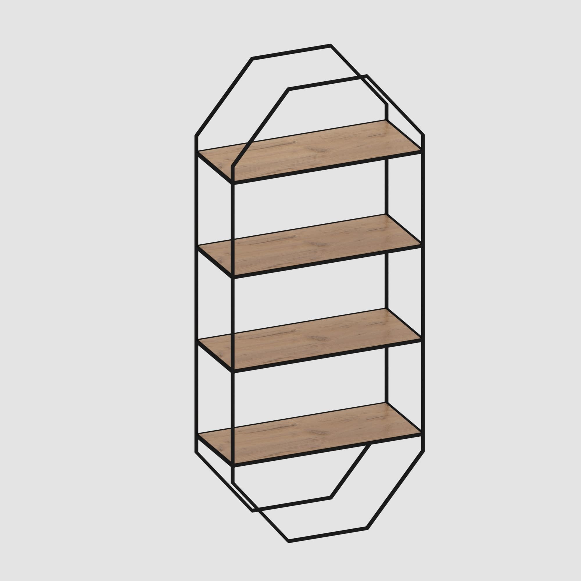 Shelf collection in loft and classic style  3D model_72