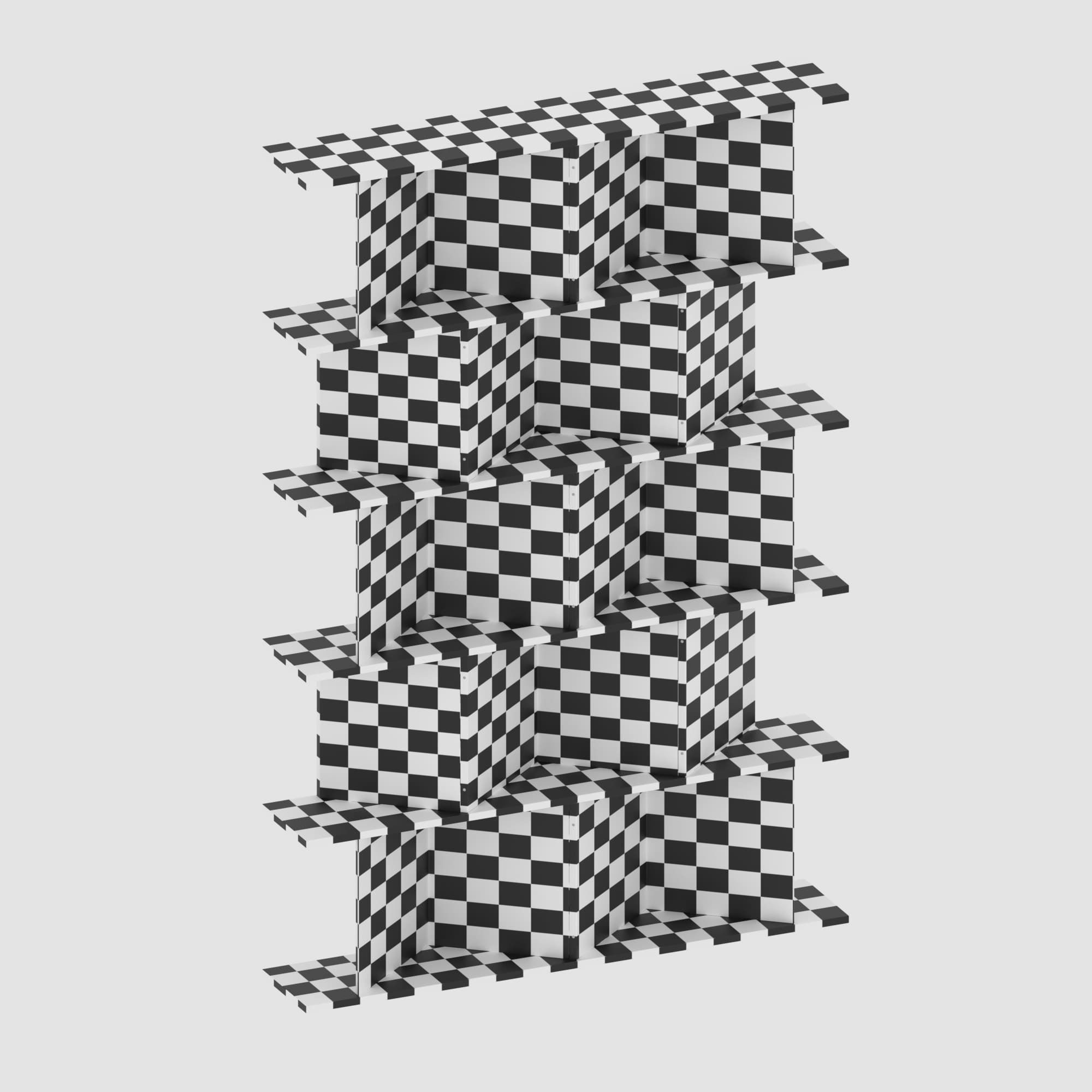 Shelf collection in loft and classic style  3D model_29