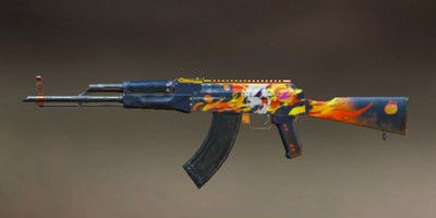 Scar L-AkM Skin and 3d model Guns high poly Low-poly 3D model_1