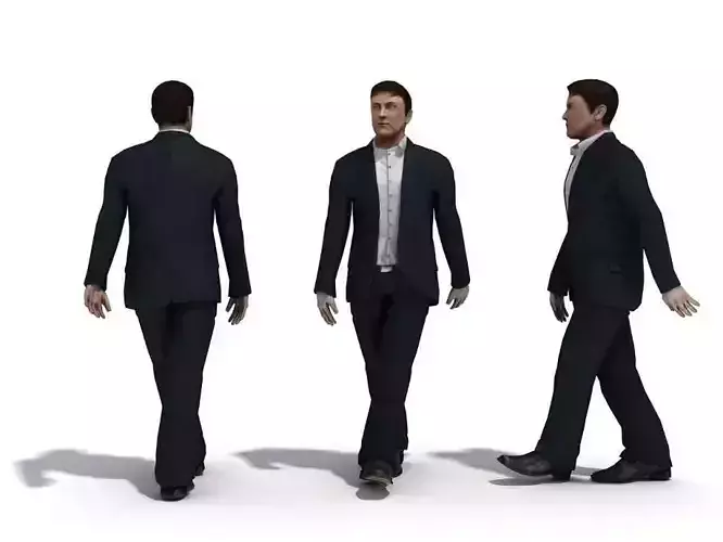 Man Character Walking A 3D model