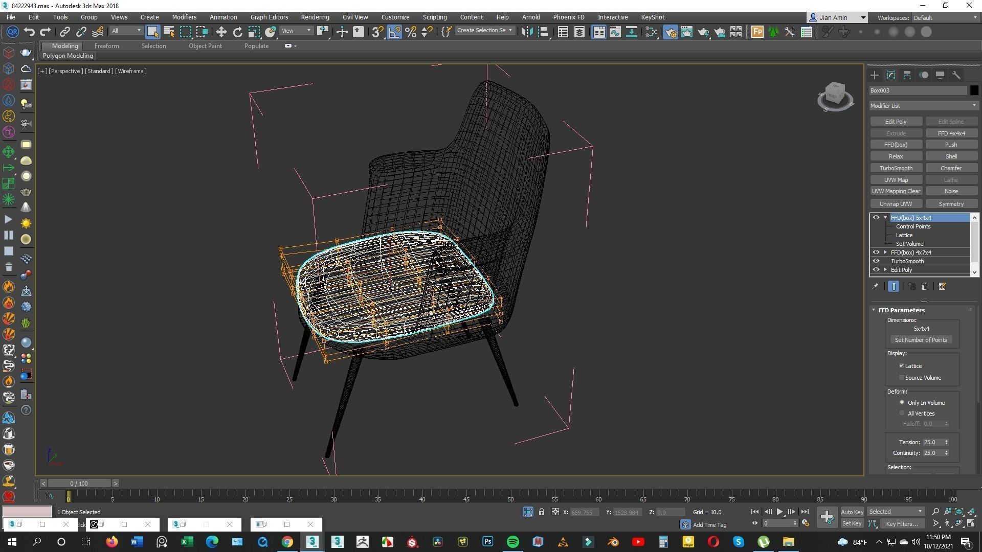 Arm Chair 3d model Low-poly 3D model_19